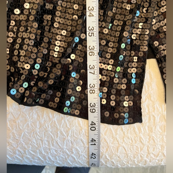 Michael Kors Black Sequin Wrap Dress (Size: M) - Picture 8 of 8